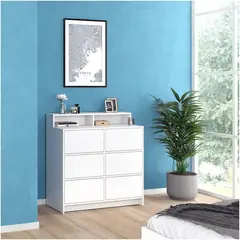 GENERICO - Comoda Moderna Braga Cajones con Push Amore Home