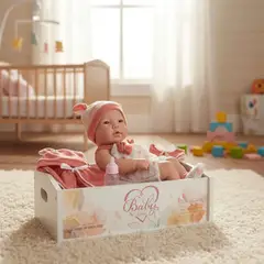 GENERICO - Muñeca Bebe Real Grande Arcoiris