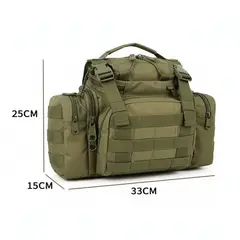 GENERICO - Morral multifuncional tactico - multiusos - riñonera - bolso de hombro mano