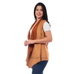 GENERICO - Chaleco para Mujer Capa Larga Textura Suave