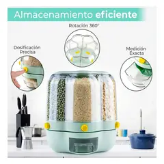 GENERICO - Dispensador de menestras y cereales 10 KG 6 divisiones