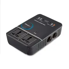 GENERICO - Inversor Corriente 220v 200w 12v 24v Usb Qc30 Carga Dual