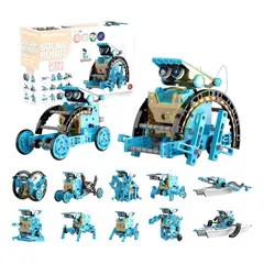 GENERICO - Kit De Robot Solar Stem De 12 En 1 Construcción Robótica Solar Azul