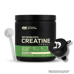 OPTIMUN NUTRITION - Creatina Optimum Nutrition 300 g - Creatina Monohidratada ON + Embudo Dragon Pharma + Scoop