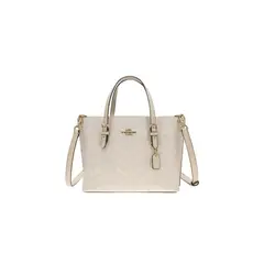COACH - Outlet Bolso de hombro cruzado para mujer de PVC con detalles de cuero