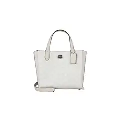 COACH - WILLOW TOTE Bolso de hombro cruzado para mujer de PVC con detalles de cuero