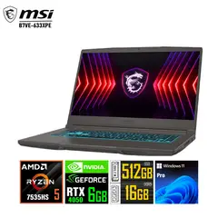 MSI - Laptop Thin A15 con R5 y RTX 4050 16GB DDR5 y 512GB SSD ultrarrápido Pantalla 156 FHD