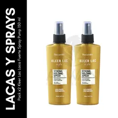 GENERICO - Pack x2 Kleer Lac Laca Fuerte Spray Pump 150 ml