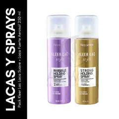 GENERICO - Pack Kleer Lac Laca Suave + Laca Fuerte Aerosol 250 ml