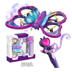 GENERICO - Avión Aerojet Mariposa con Control de Varita Para Niñas JS