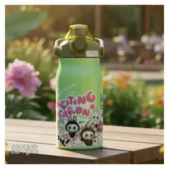 GENERICO - Tomatodo Kawaii Térmico Bubu Verde Escolar Infantil JS