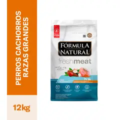AGROVET - COMIDA PARA PERRO CACHORRO FORMULA NATURAL RAZA GRANDE 12KG
