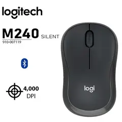 LOGITECH - M240 Silent Wireless BT Negro Ratón Bluetooth Compacto