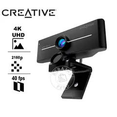 CREATIVE - Cámara Web Live Cam Sync 4K UHD con Micrófonos Duales