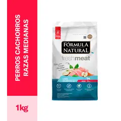 AGROVET - COMIDA PARA PERRO CACHORRO FORMULA NATURAL RAZA MEDIANA 1KG