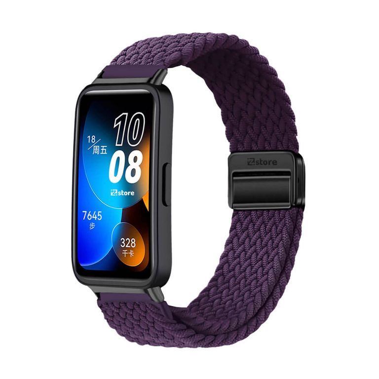 Correa de Nylon Para Huawei Band 8 Morado