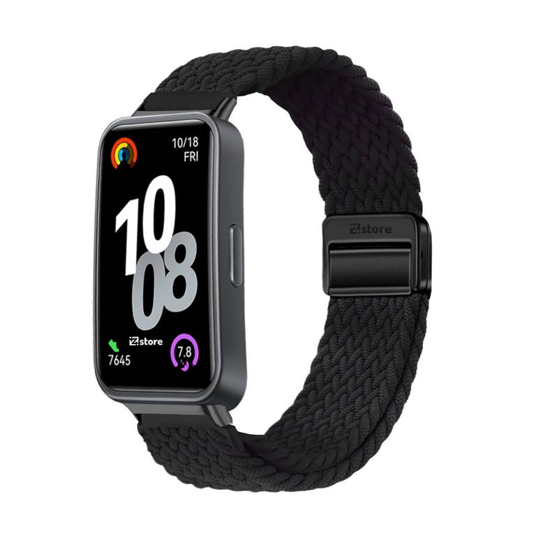 Correa de Nylon Para Huawei Band 10 Negro