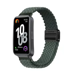 GENERICO - Correa de Nylon Para Huawei Band 10 Verde Militar