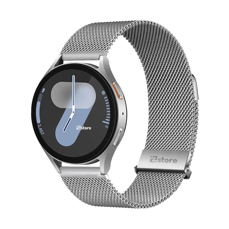 Correa de Metal Para Samsung Galaxy Watch 7 Tipo Malla Magnética Silver