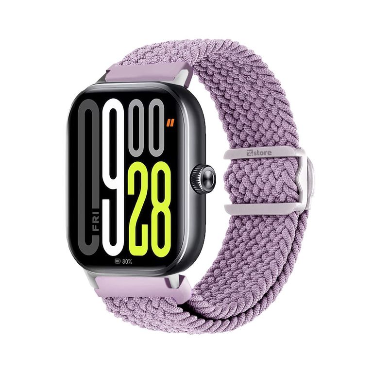 Correa de Nylon Para Redmi Watch 5 Broche PVC Malva Silver