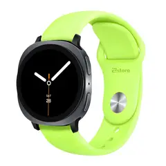 GENERICO - Correa de Silicona Para Samsung Galaxy Watch 8 - 8 Classic Broche Metálico Verde Limón Black