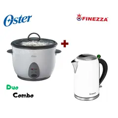 FINEZZA - Combo Hervidor 2L y Olla Arrocera Oster 1,8 L