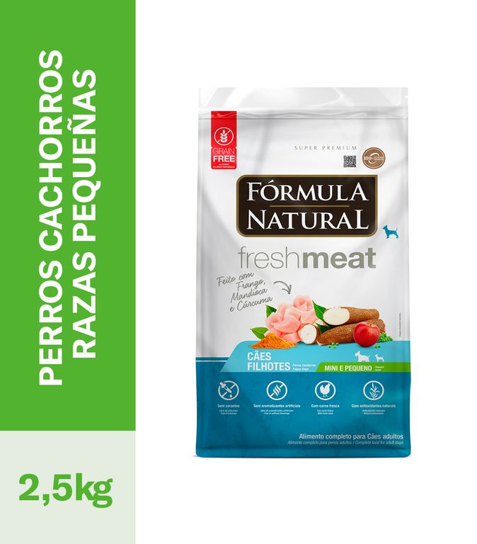 COMIDA PARA PERRO CACHORRO FORMULA NATURAL RAZA PEQUEÑA 2.5 