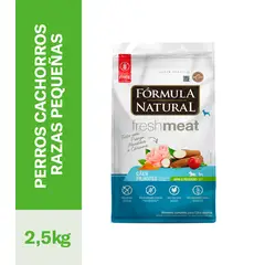 AGROVET - COMIDA PARA PERRO CACHORRO FORMULA NATURAL RAZA PEQUEÑA 2.5 KG
