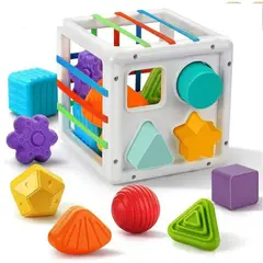 GENERICO - Cubo de Liga Estimulación Para Bebe Sensorial