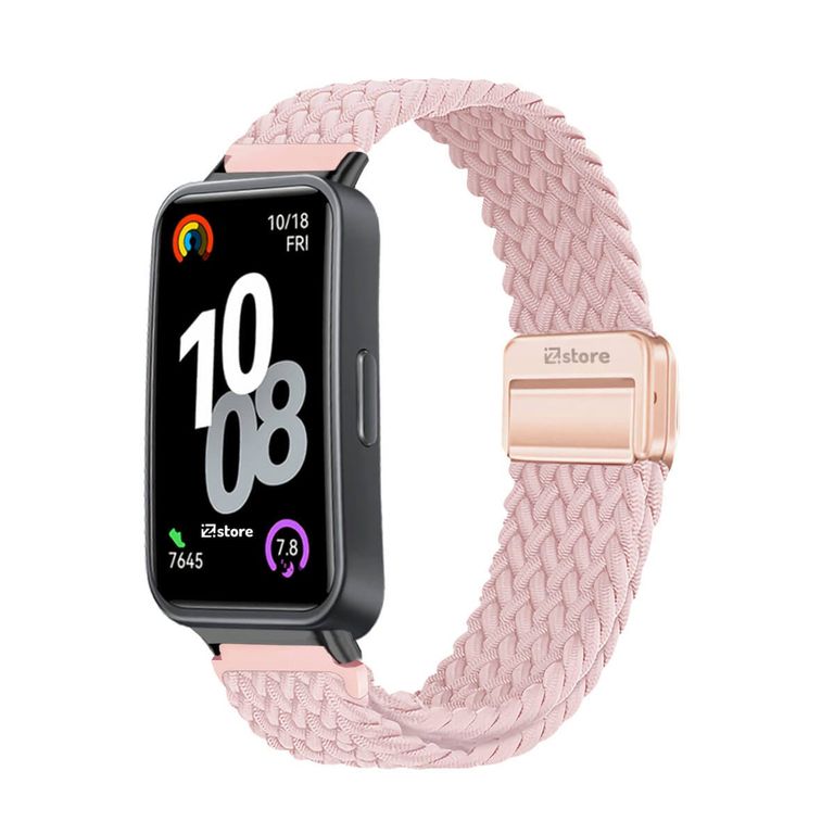 Correa de Nylon Para Huawei Band 10 Rosa