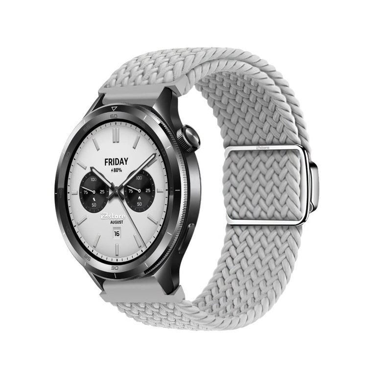 Correa de Nylon Para Xiaomi Watch S3-S4 Broche Magnético Gris