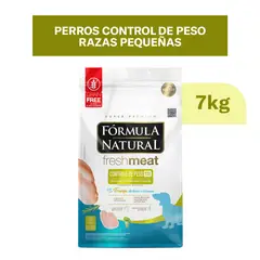 AGROVET - COMIDA PARA PERRO RAZA PEQUEÑA FORMULA NATURAL CONTROL DE PESO 7KG