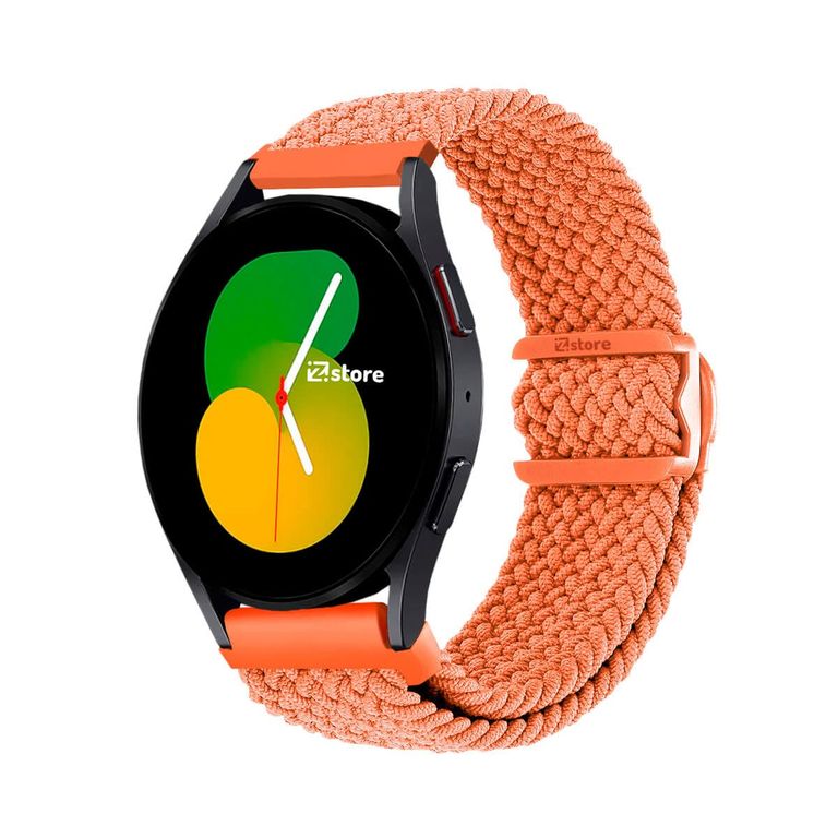 Correa de Nylon Para Samsung Galaxy Watch 5 con Broche PVC Naranja