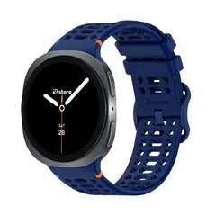 GENERICO - Correa de Silicona Para Samsung Galaxy Watch 8 - 8 Classic Liner Azul Oscuro