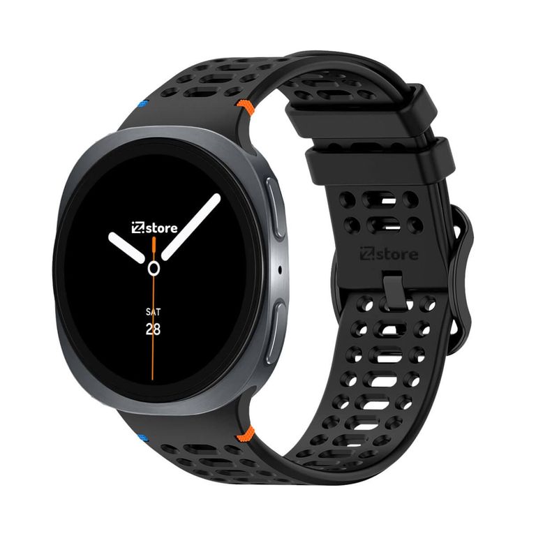 Correa de Silicona Para Samsung Galaxy Watch 8 - 8 Classic Liner Negro