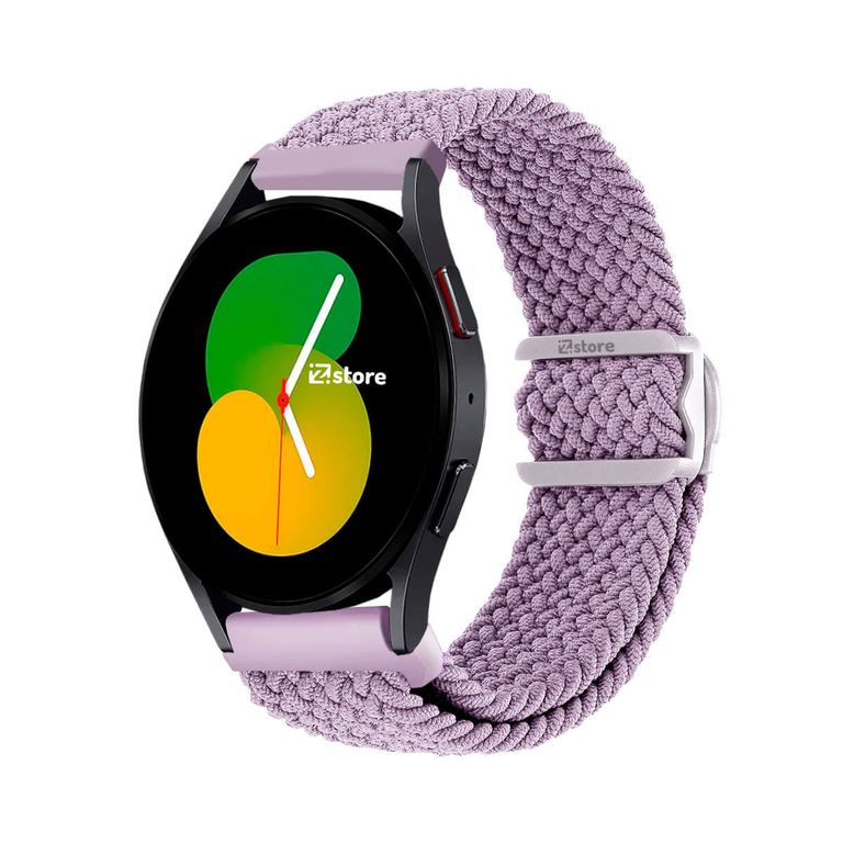 Correa de Nylon Para Samsung Galaxy Watch 5 con Broche PVC Malva