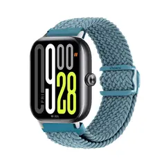 GENERICO - Correa de Nylon Para Redmi Watch 5 Broche PVC Celeste Silver