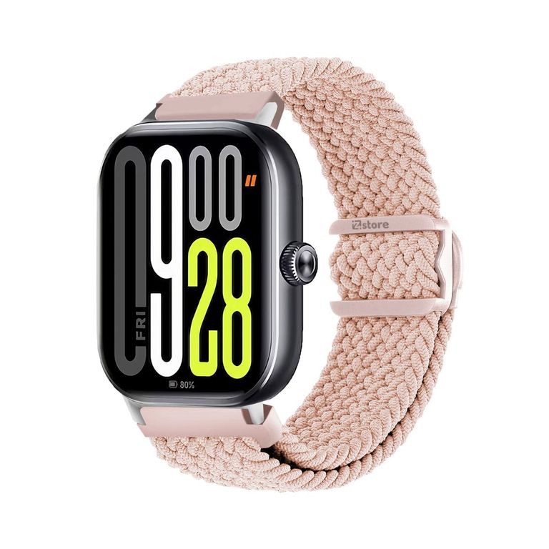 Correa de Nylon Para Redmi Watch 5 Broche PVC Rosa Silver