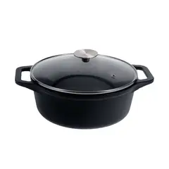 VICTORIA - Olla Holandesa Esmaltada 4QT Con Tapa De Vidrio