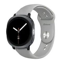 GENERICO - Correa de Silicona Para Samsung Galaxy Watch 8 - 8 Classic Broche Metálico Gris Black