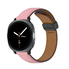 GENERICO - Correa de Cuero Para Samsung Galaxy 8 - 8 Classic Broche Magnético Rosado Black