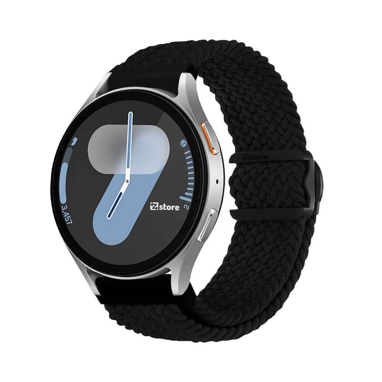 Correa de Nylon Para Samsung Galaxy Watch 8 - 8 Classic Broche PVC Negro Black