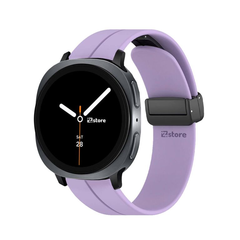 Correa de Silicona Para Samsung Galaxy Watch 8 - 8 Classic Broche Magnetico Lila Black