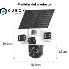 OEM - CAMARA DE 4 LENTES CON DOBLE PANEL Y CHIP 4G DE 12 MPX