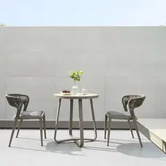 GENERICO - Juego De Balcón Ibiza 2 Sillas y una Mesa Desayunador