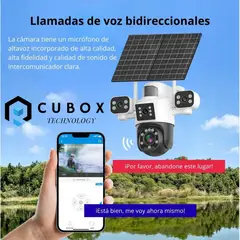 OEM - CAMARA DE 4 LENTES CON DOBLE PANEL Y CHIP 4G DE 12 MPX