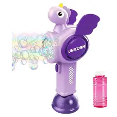 GENERICO - JUGUETE VARITA DE BURBUJAS MODELO UNICORNIO CON LUZ