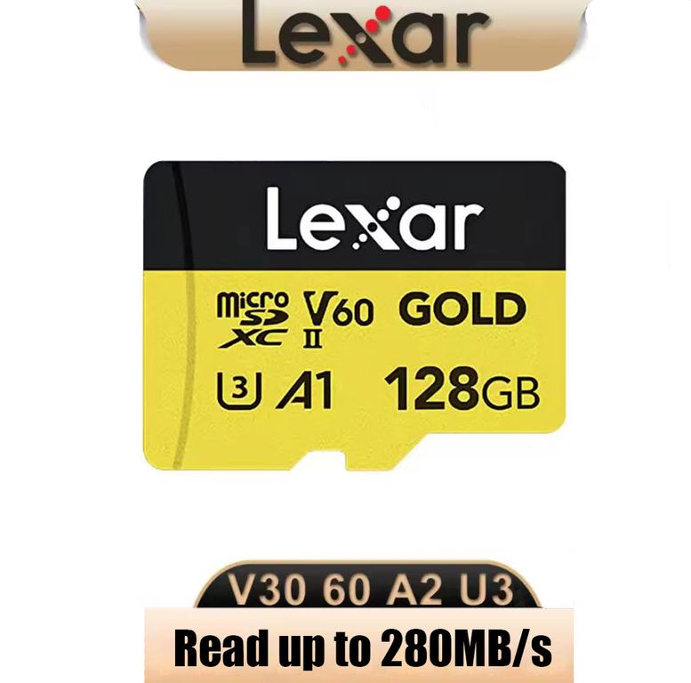 Memoria microsd profesional gold 1800x, 128 gb, 280mb/s