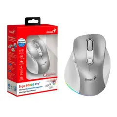 GENIUS - MOUSE ERGO 9000S PRO RECARGABLE DUAL WIRELESS/BT 6- BOT SILENT RGB PINK 31030039403