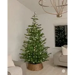 GENERICO - Pie de árbol Navidad Dorado Tejido M Decoraline Home